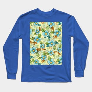 Floral Pattern Art Long Sleeve T-Shirt